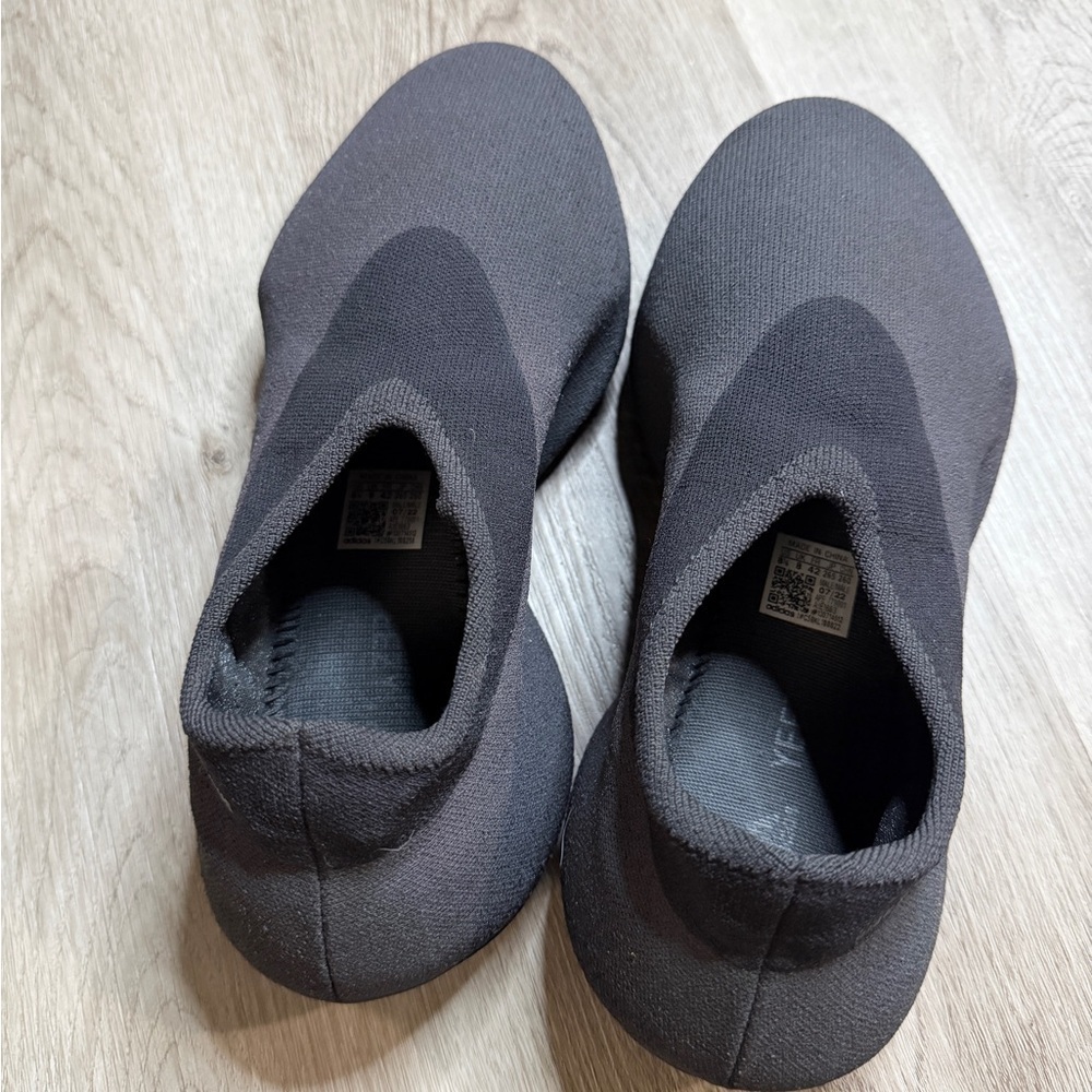 Adidas Men's Black Yeezy Knit Runner Slip-On Sneakers